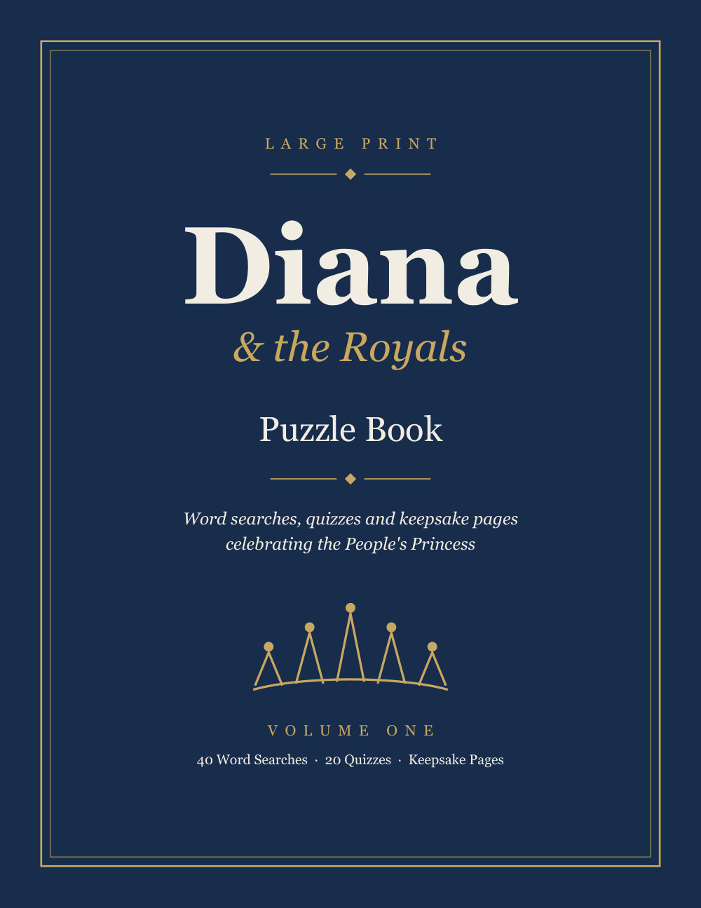 Cover of Diana & the Royals, Large-Print Puzzle Book, Volume One